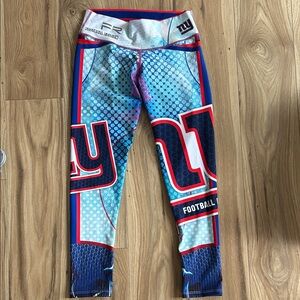 Women's Graphic Leggings - Blue and Red